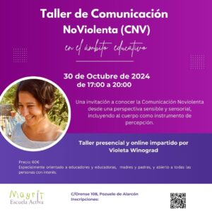 Taller de comunicacion no violenta (CNV) en Mayrit Escuela Activa - impartido por Violeta Winograd
