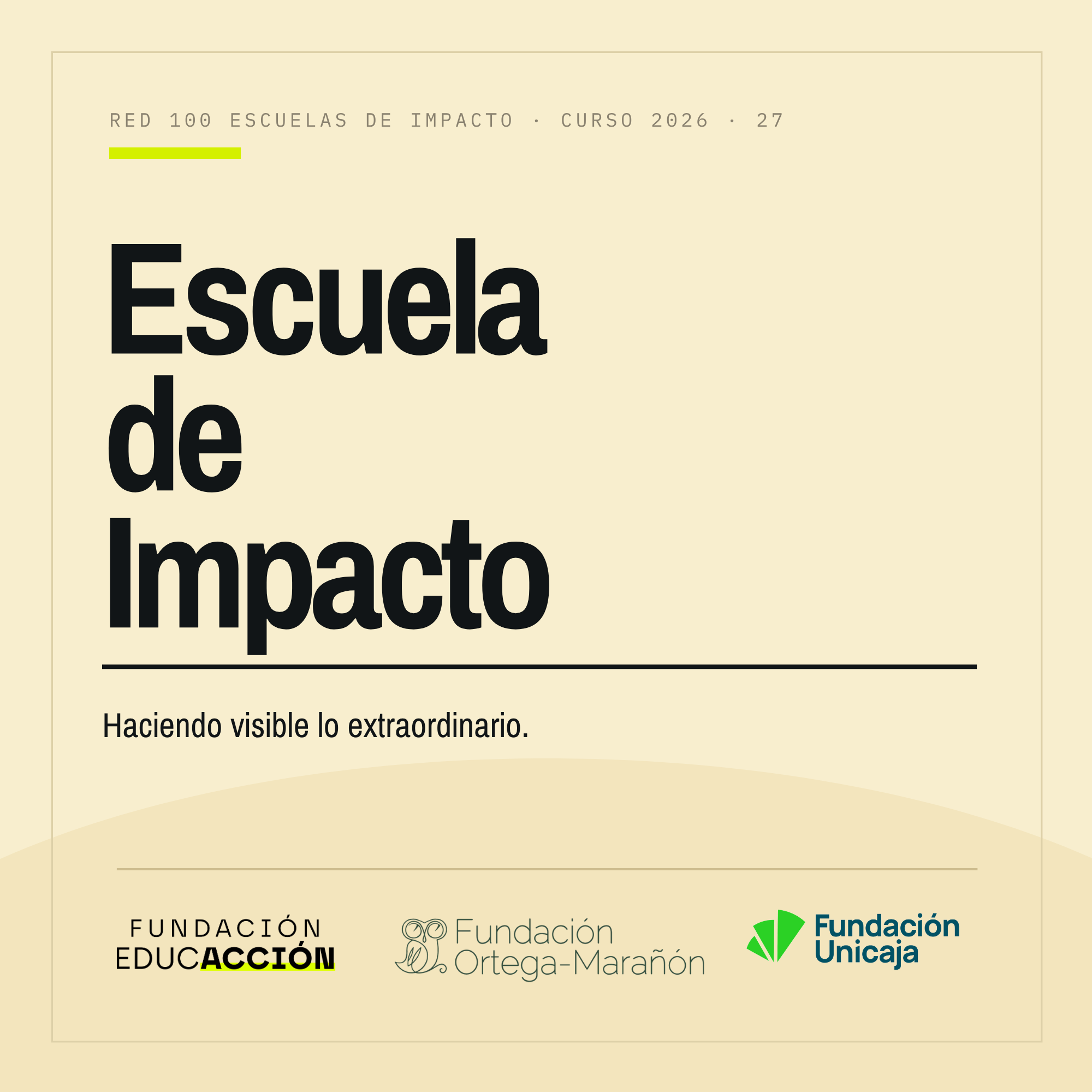 Mayrit seleccionada entre las 100 escuelas de Impacto de España
